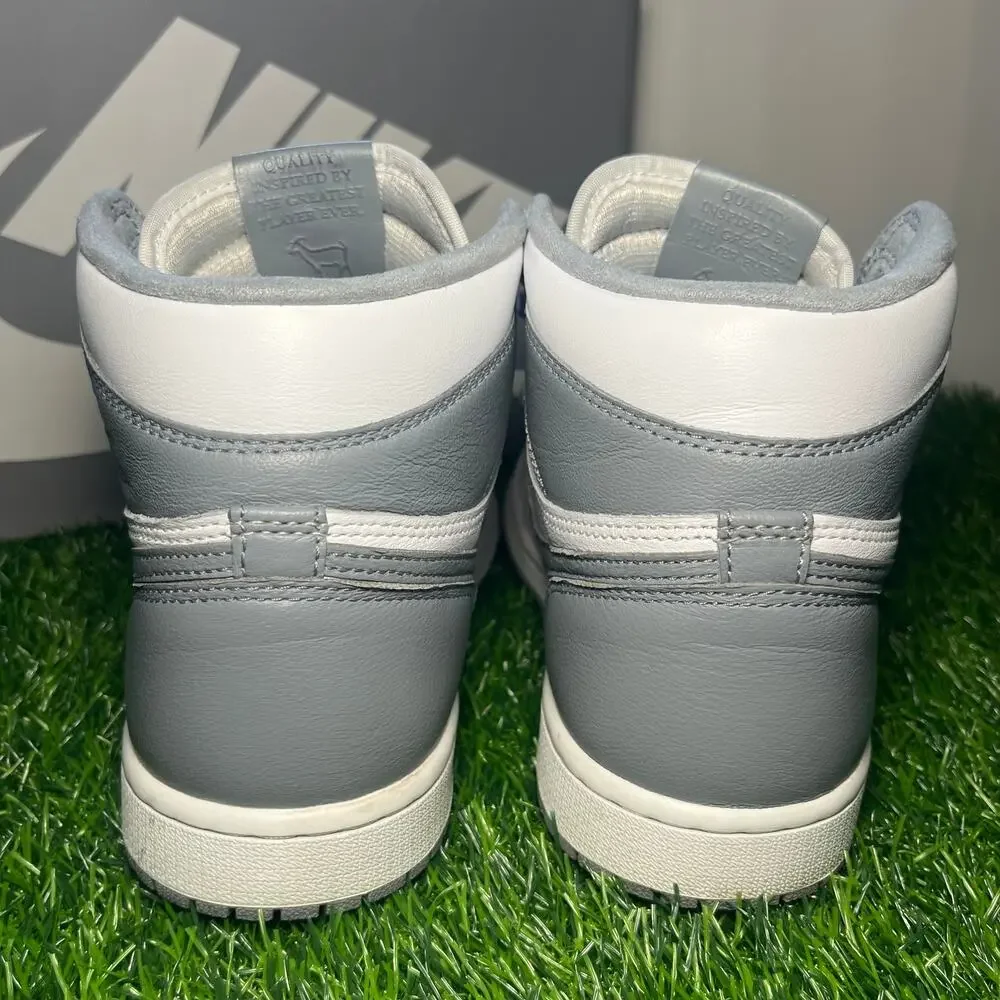 Nike Air Jordan 1 Retro High OG 'Stealth' Gray/White (555088-037)-Men US 8